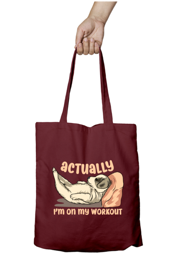 Zipper Tote Bag - Lazy Dog