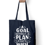 Zipper Tote Bag - Quote