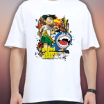 Doraemon Graphics Oversized T-Shirt