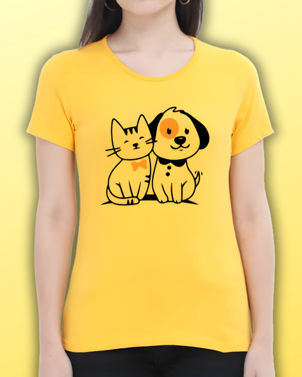 Cute Pet Round Neck T-Shirt